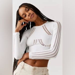 Out From Under Urban Outfitters Laser Cut Cassia Cut-Out Top